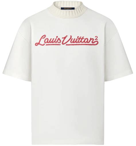 Louis Vuitton x Nigo Embroidered Mockneck Tee .